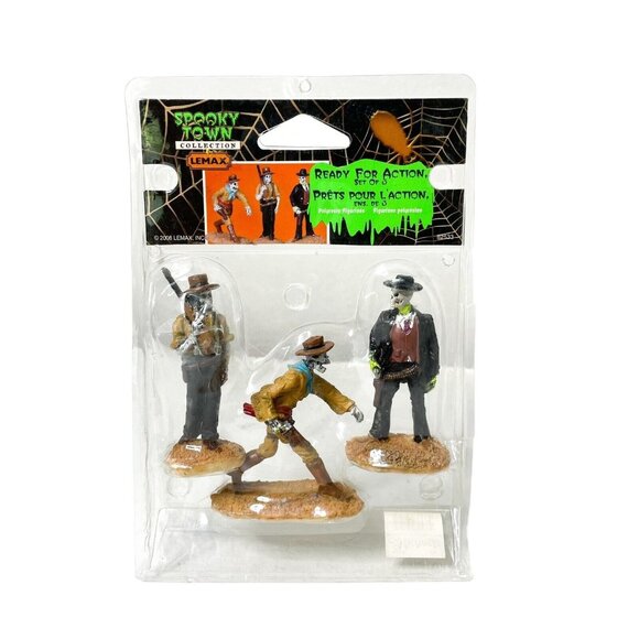 2008 Lemax Spooky Town Ready For Action Halloween Resin Figure #82533 Figurines - Picture 1 of 7